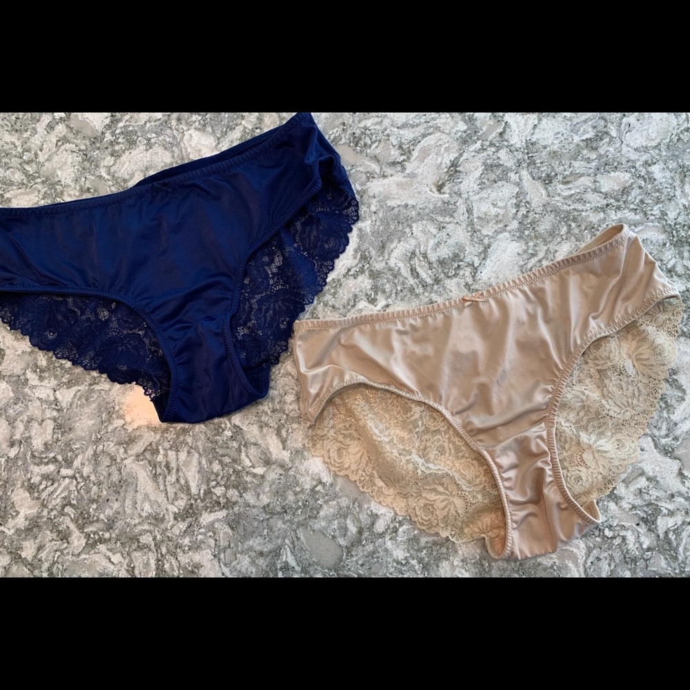 INC Large silky panties with Lacy booty.